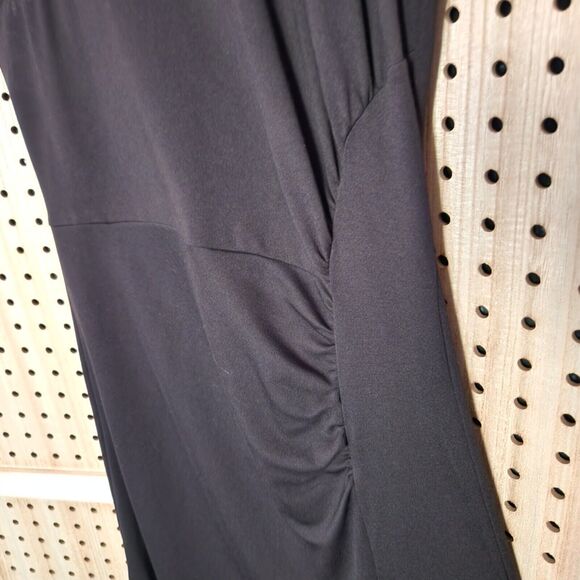 Grace Karin Womens Sheath Dress Blk Ruched Sleeveless Halter Zip Elegant‎ Medium - Picture 5 of 9